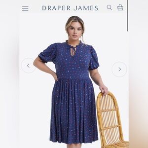 NWT! Fluttery cap sleeves, a versatile neckline (optional tie), fitted waist.